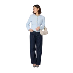 Best Veronica Virta Alexa Tweed Jacket - 16 Light Blue