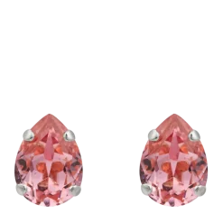 Sale Caroline Svedbom Amelia Stud Earrings Rhodium - Light Rose
