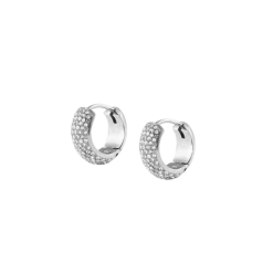 New Mockberg Amour Silver Hoops Small - Silver