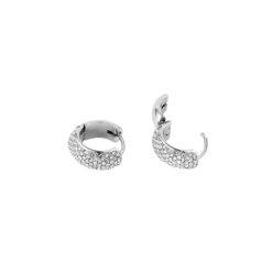 New Mockberg Amour Silver Hoops Small - Silver