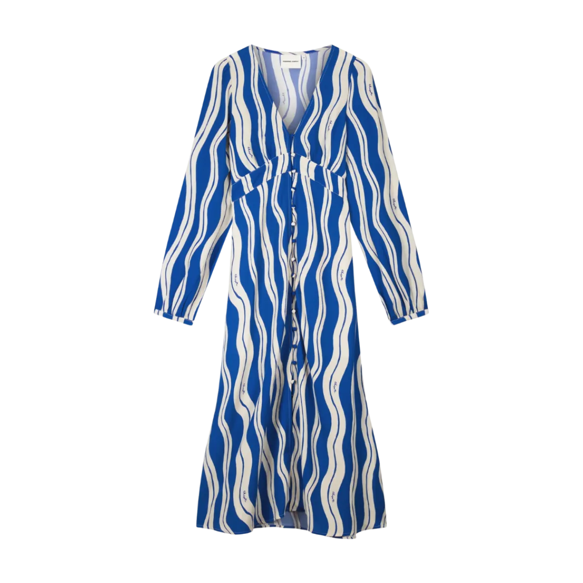 Outlet Fabienne Chapot Ana Dress - Cosy White/Cobalt