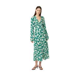 New Fabienne Chapot Ana Dress - Evergreen/Cosy White