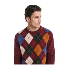 Hot Gant Argye C-Neck - 621 Winter Wine