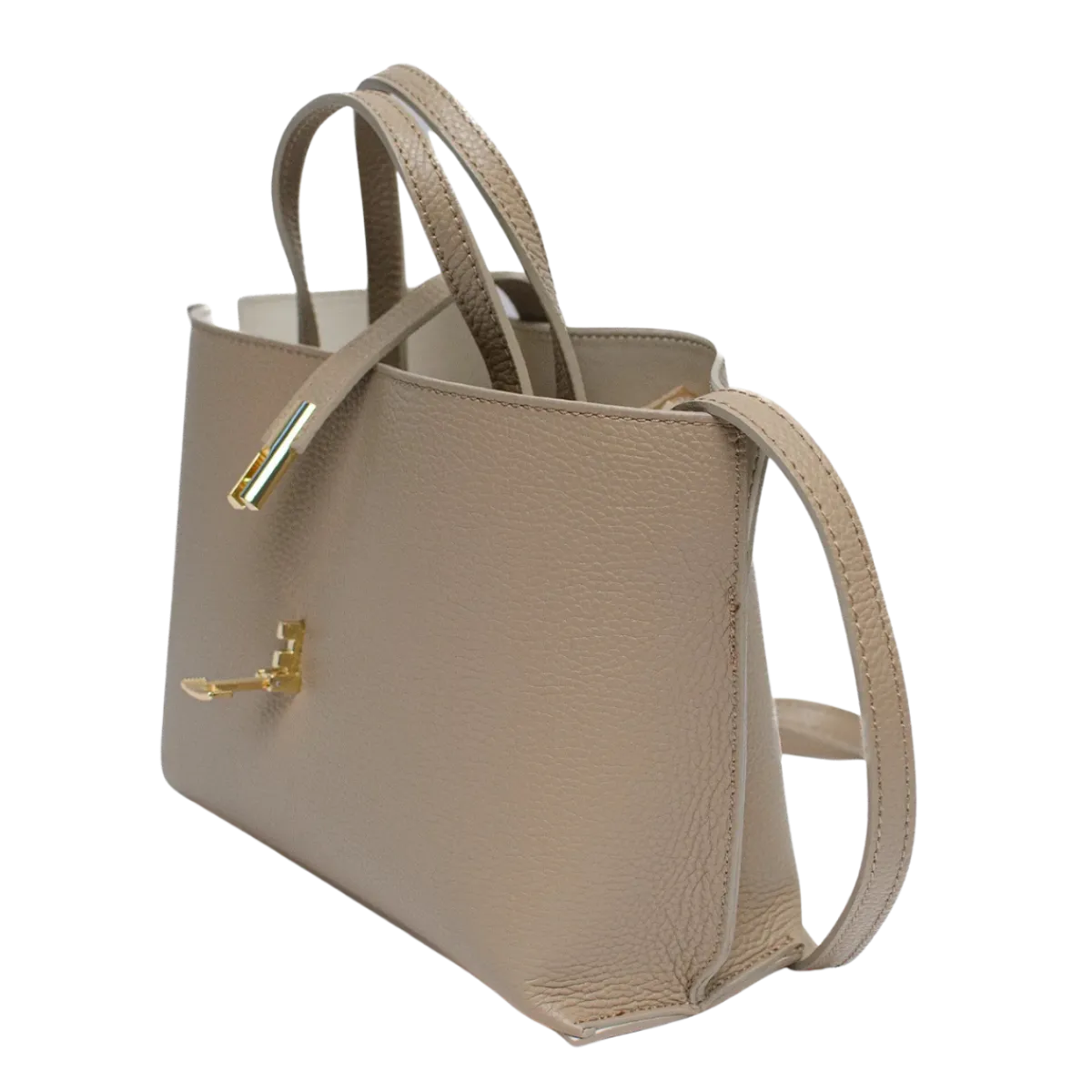 Discount Latalia SG Aversa Leather Bag - Latte