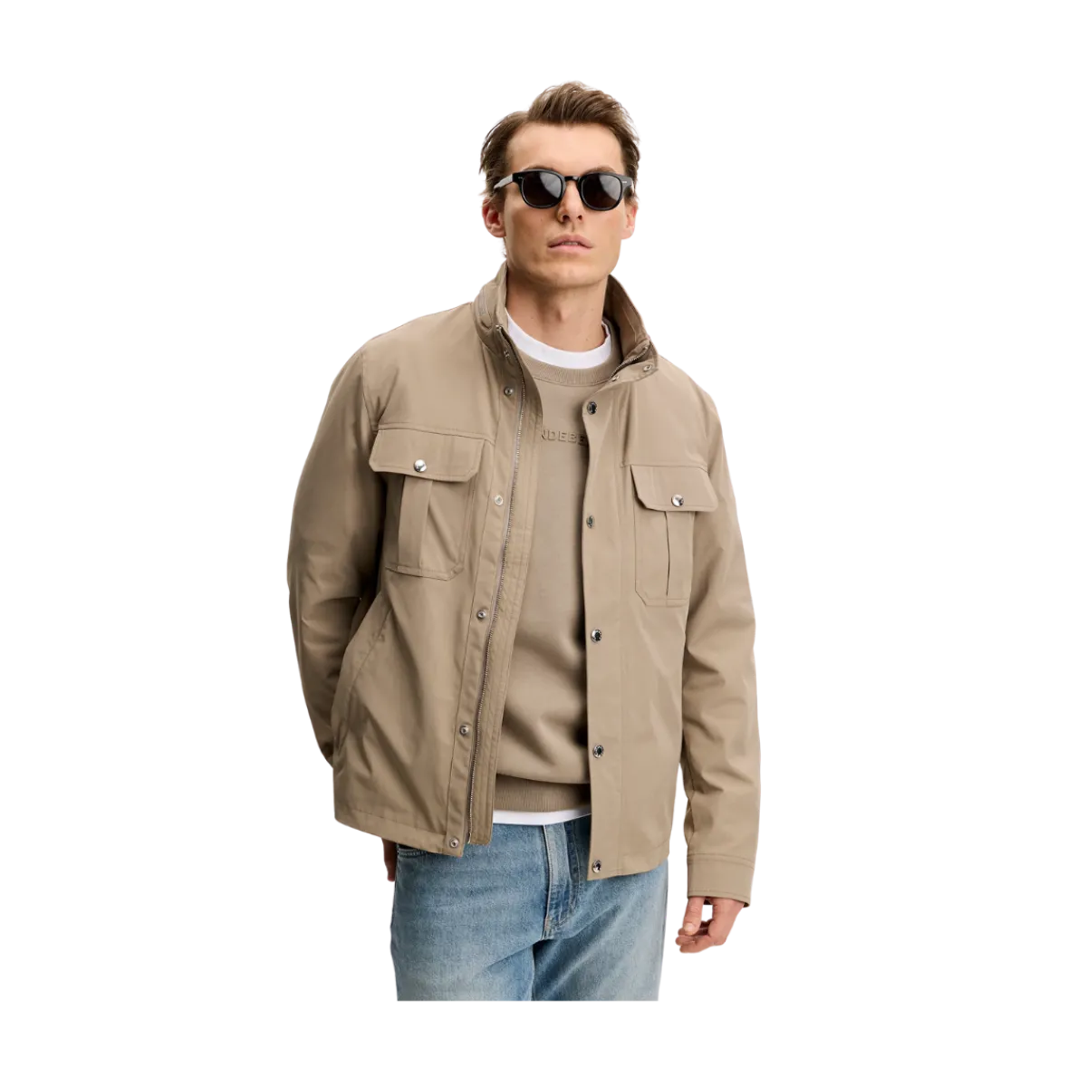 Outlet J.Lindeberg Bailey Recy Poly Jacket - Brindle