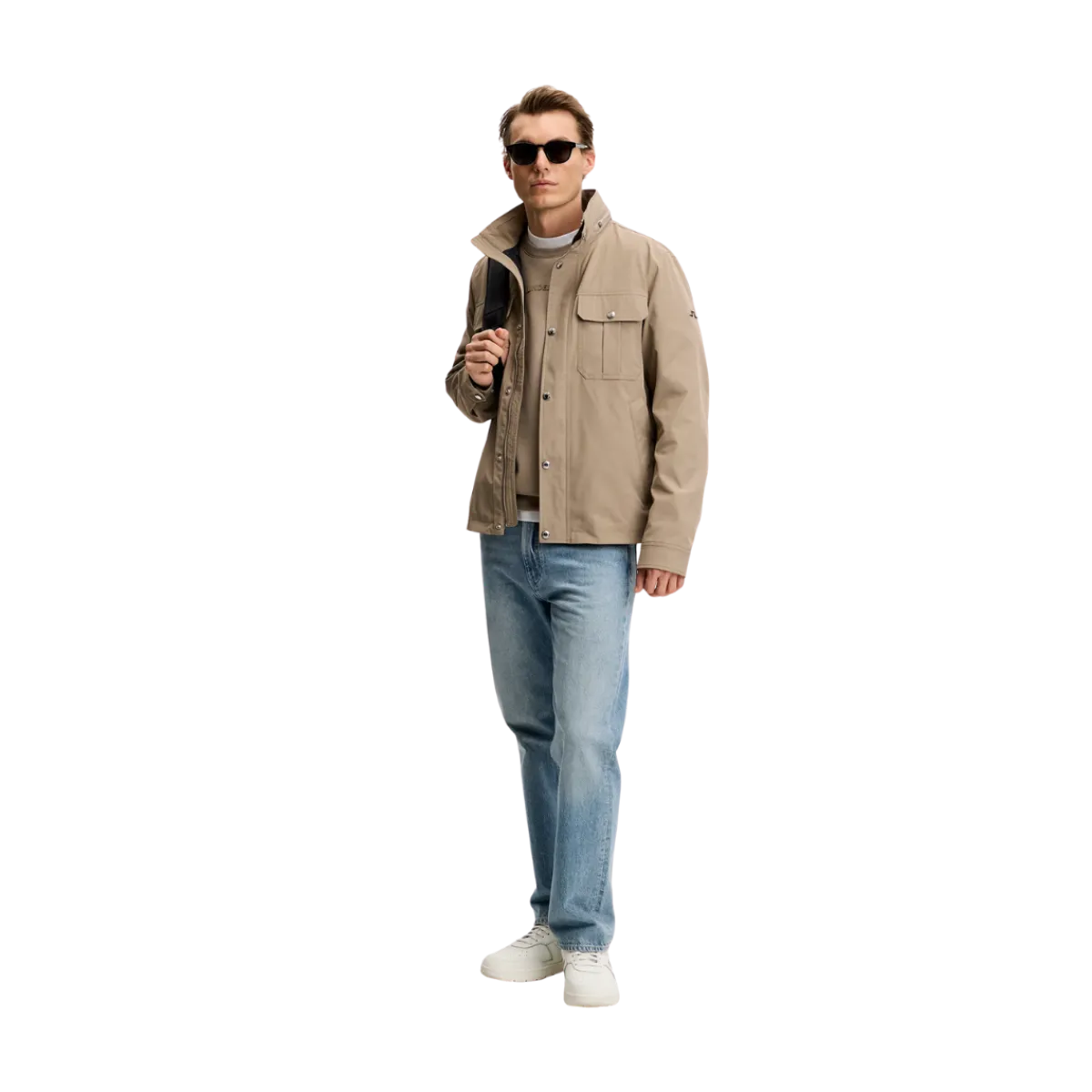 Outlet J.Lindeberg Bailey Recy Poly Jacket - Brindle