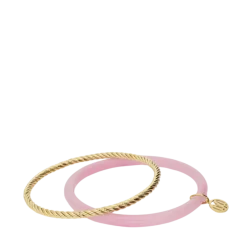 My Jewellery Bangle Set Thin Pink - Gold