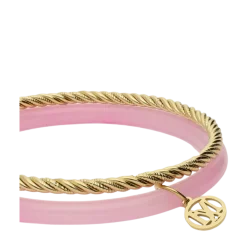 My Jewellery Bangle Set Thin Pink - Gold