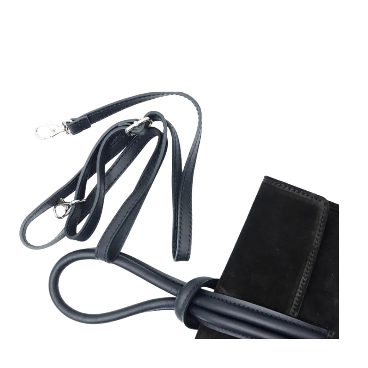 Latalia SG Barletta Bag - Black suede