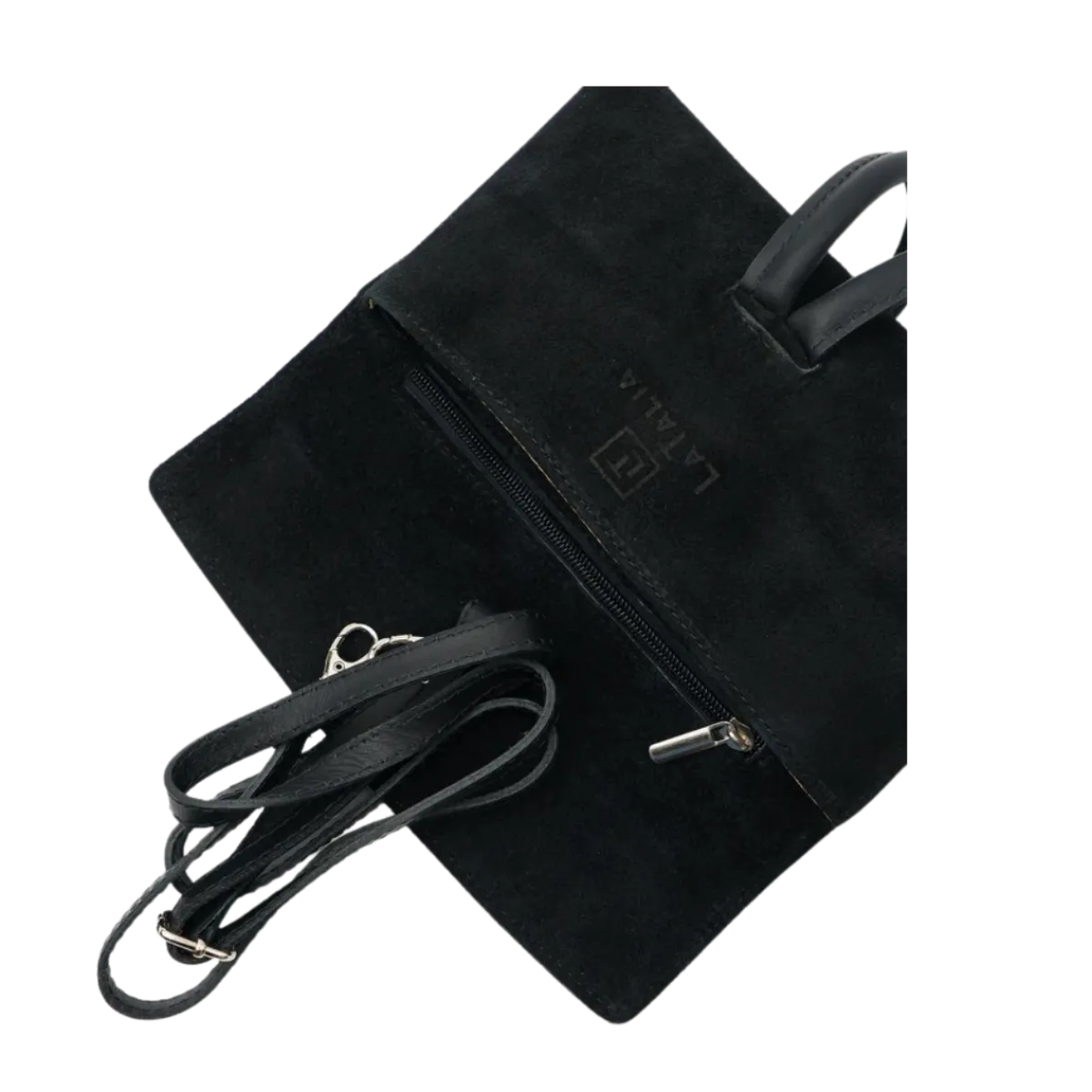 Latalia SG Barletta Bag - Black suede