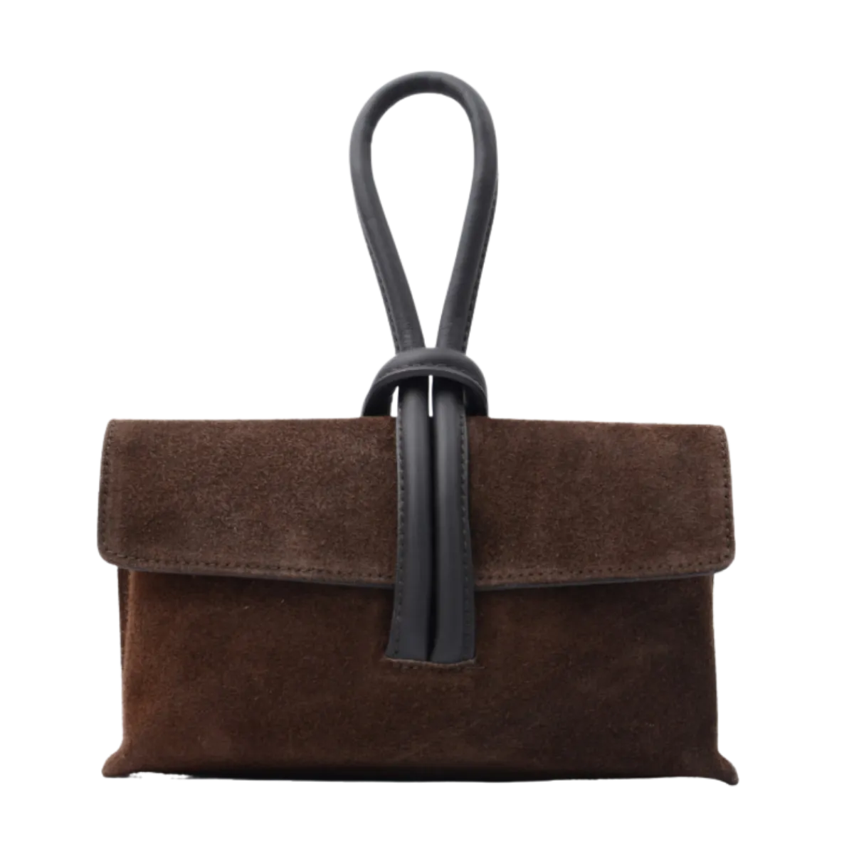 Clearance Latalia SG Barletta in Suede - Dark brown suede