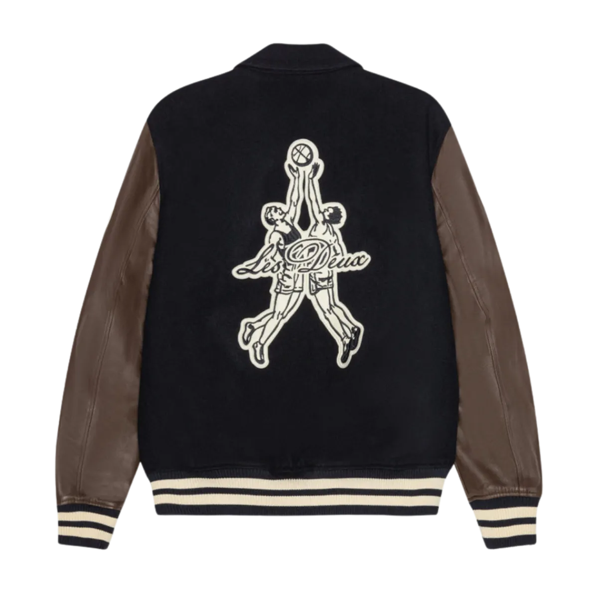 Sale Les Deux Basket Varsity Woo Jacket - 460 Dark Navy Bue