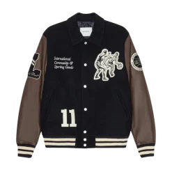 Sale Les Deux Basket Varsity Woo Jacket - 460 Dark Navy Bue