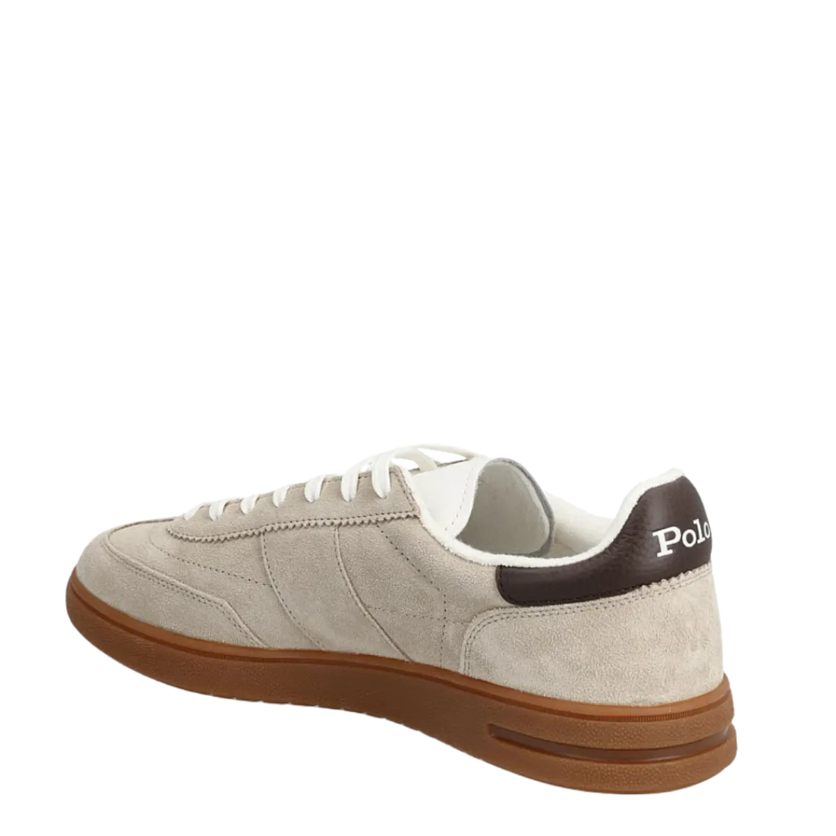Outlet Polo Ralph Lauren Bedford Sneakers Low Top Lace - Milkshake/Dark Brown