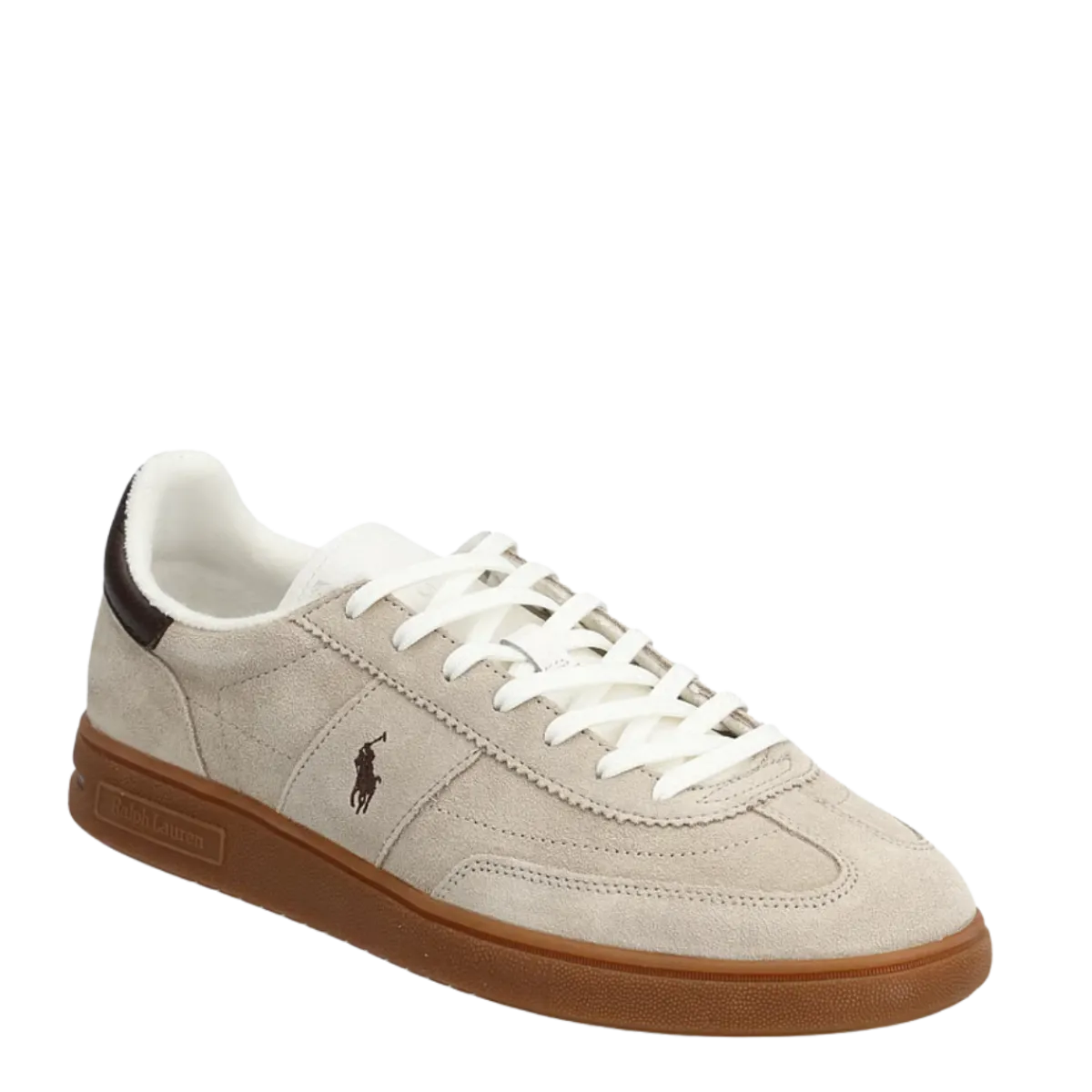 Outlet Polo Ralph Lauren Bedford Sneakers Low Top Lace - Milkshake/Dark Brown