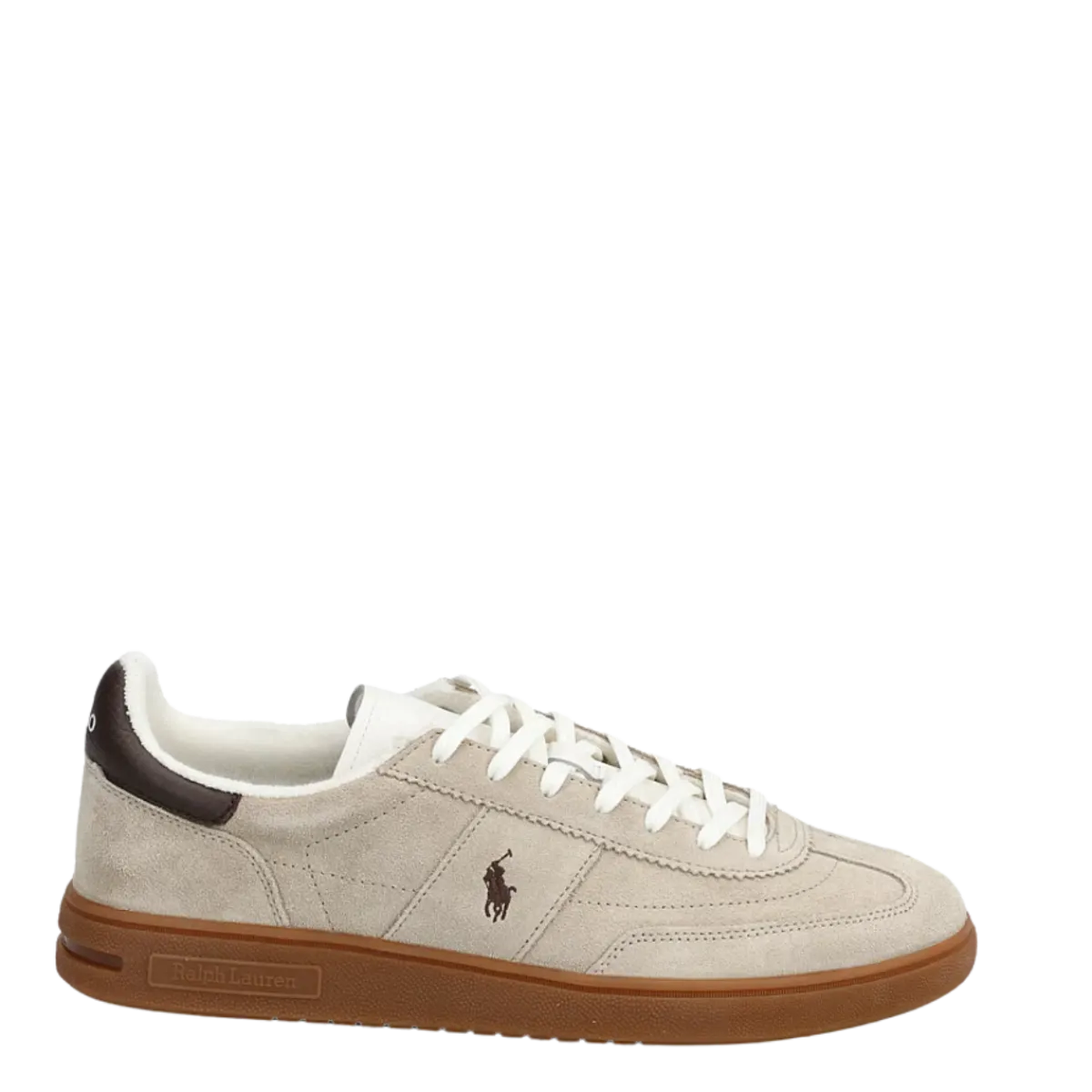 Outlet Polo Ralph Lauren Bedford Sneakers Low Top Lace - Milkshake/Dark Brown