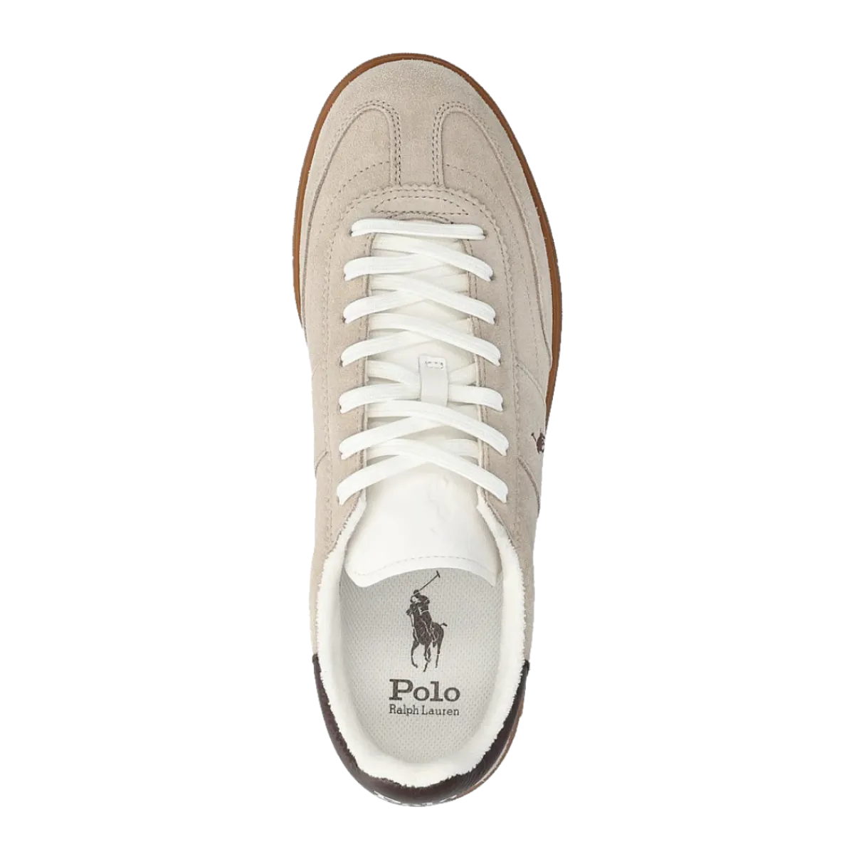 Outlet Polo Ralph Lauren Bedford Sneakers Low Top Lace - Milkshake/Dark Brown