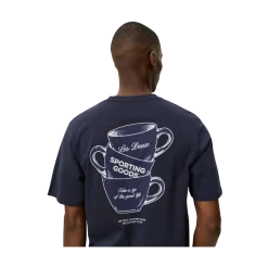 Discount Les Deux Ben Artit T-hirt - 460 Dark Navy Bue