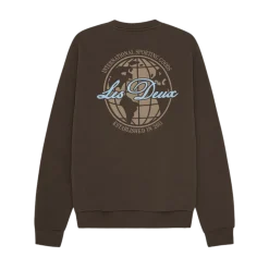 Les Deux Ben Gobe weathirt - Turkih Coffee Brown