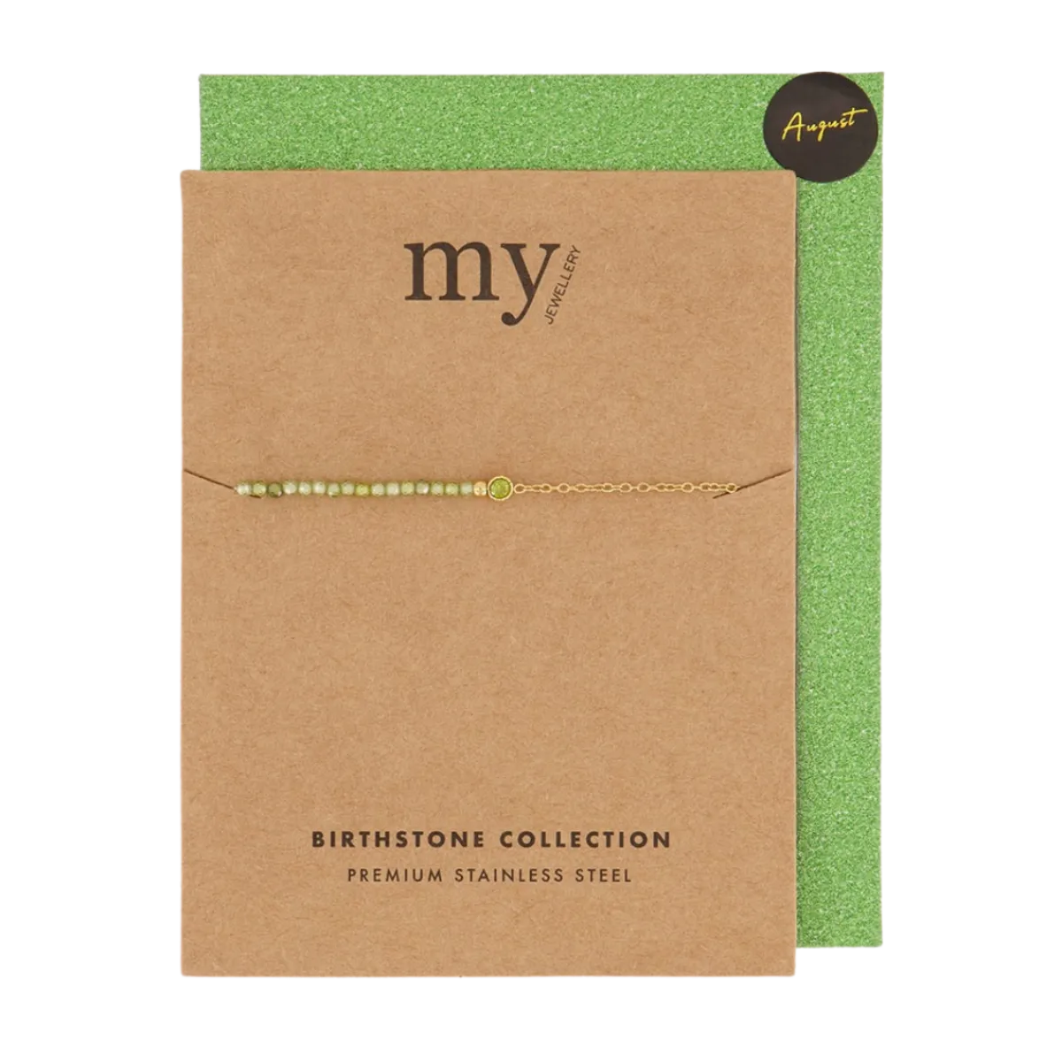 Clearance My Jewellery Birth Bracelet - Gold August