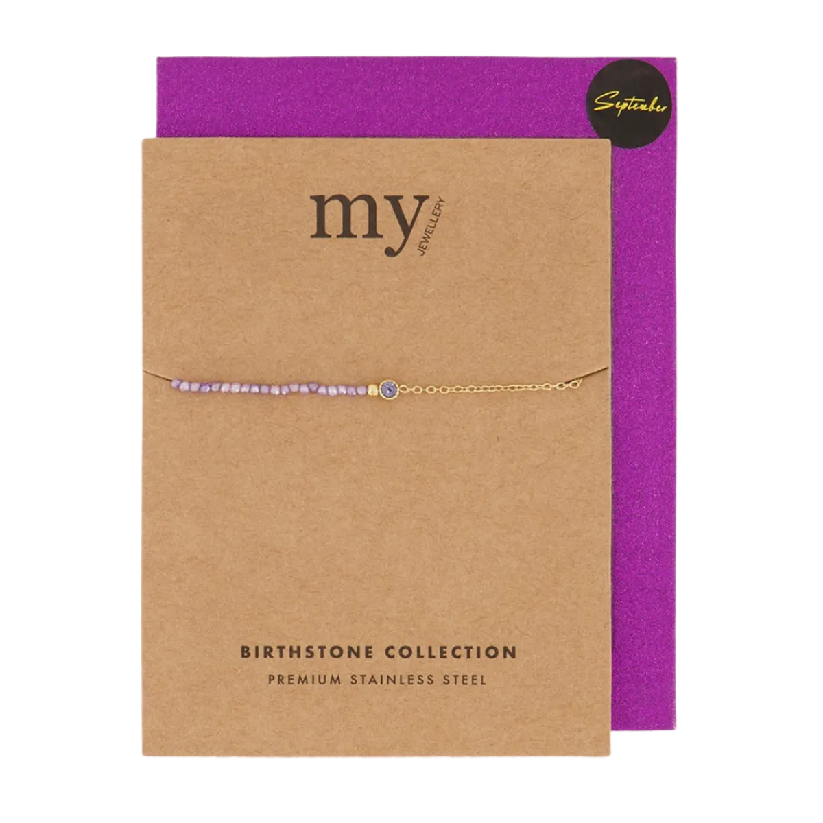 My Jewellery Birth Bracelet - Gold September