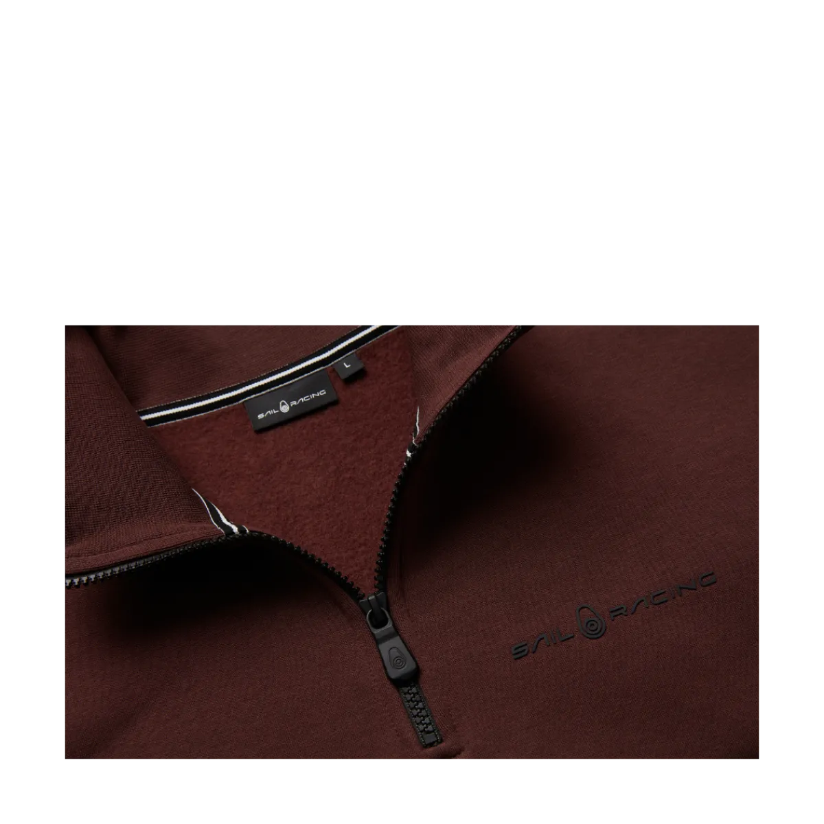 Outlet Sail Racing Bowan ogo T-Neck - Dark Brown