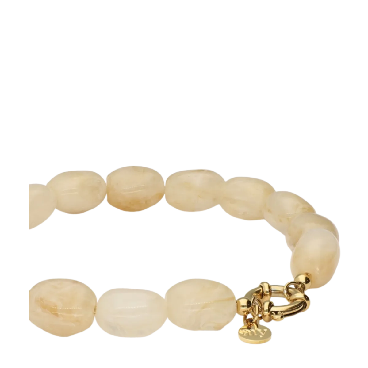 Outlet My Jewellery Bracelet Beads Beige - Gold