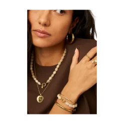Outlet My Jewellery Bracelet Beads Beige - Gold