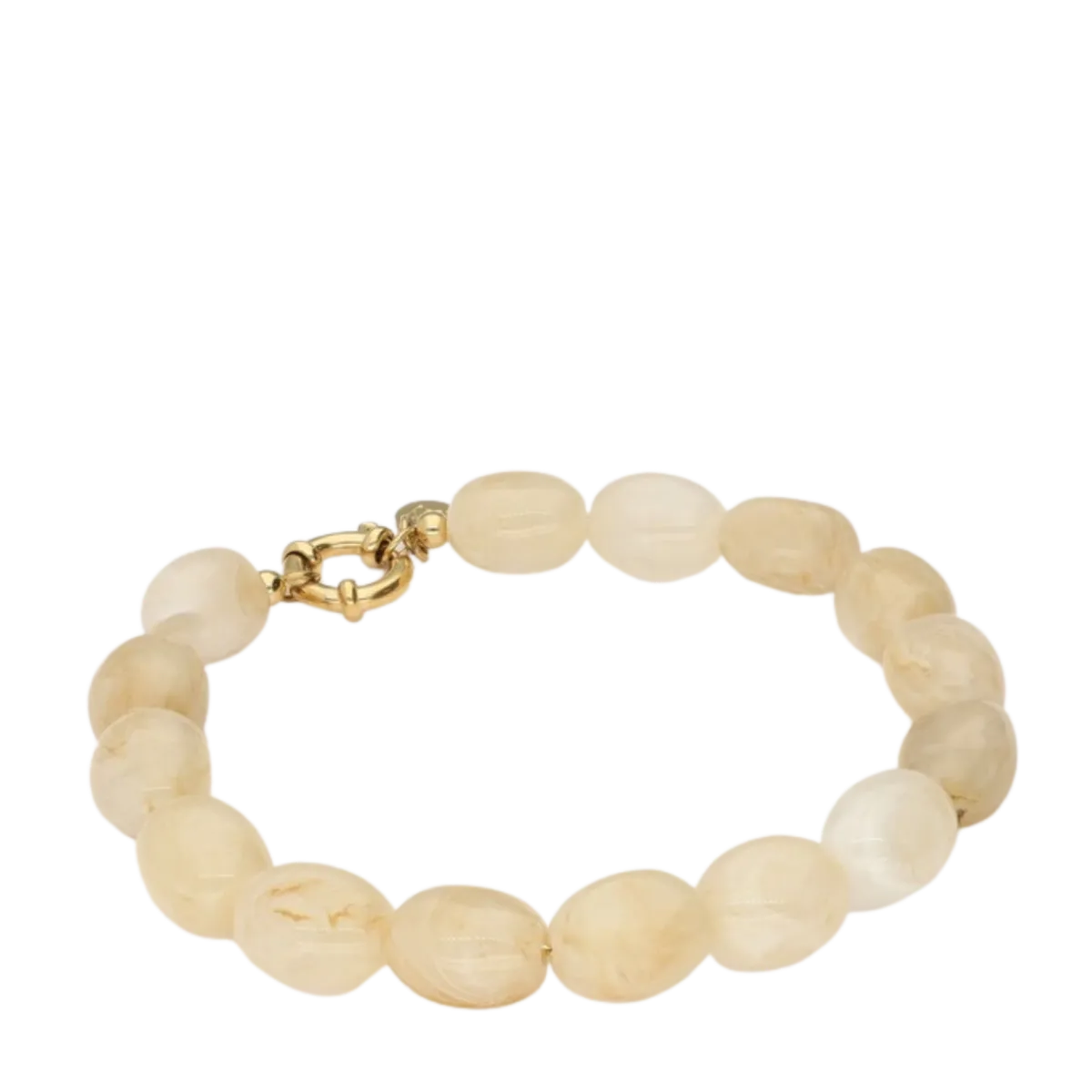 Outlet My Jewellery Bracelet Beads Beige - Gold
