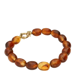 Discount My Jewellery Bracelet Beads Brown - Gold