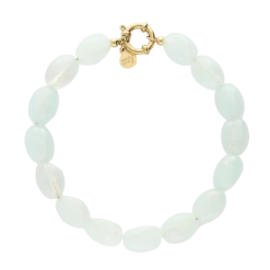 Outlet My Jewellery Bracelet Beads Light Blue - Gold