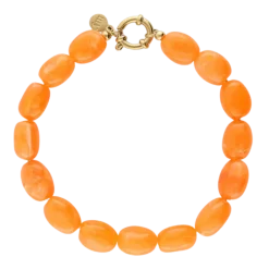 Online My Jewellery Bracelet Beads Orange - Gold