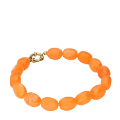 Online My Jewellery Bracelet Beads Orange - Gold