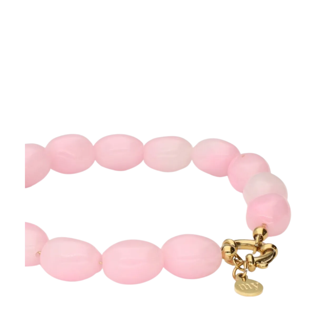 Online My Jewellery Bracelet Beads Pink - Gold