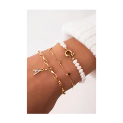 New My Jewellery Bracelet clovers - Gold