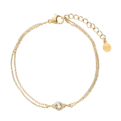Online My Jewellery Bracelet Gifting Chain Strass - Gold
