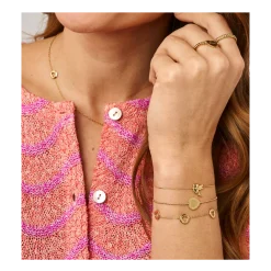 Discount My Jewellery Bracelet Heart Pendant - Gold