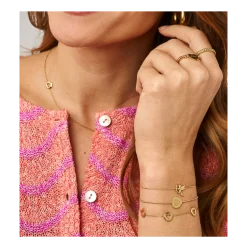 Online My Jewellery Bracelet Open Hearts - Gold
