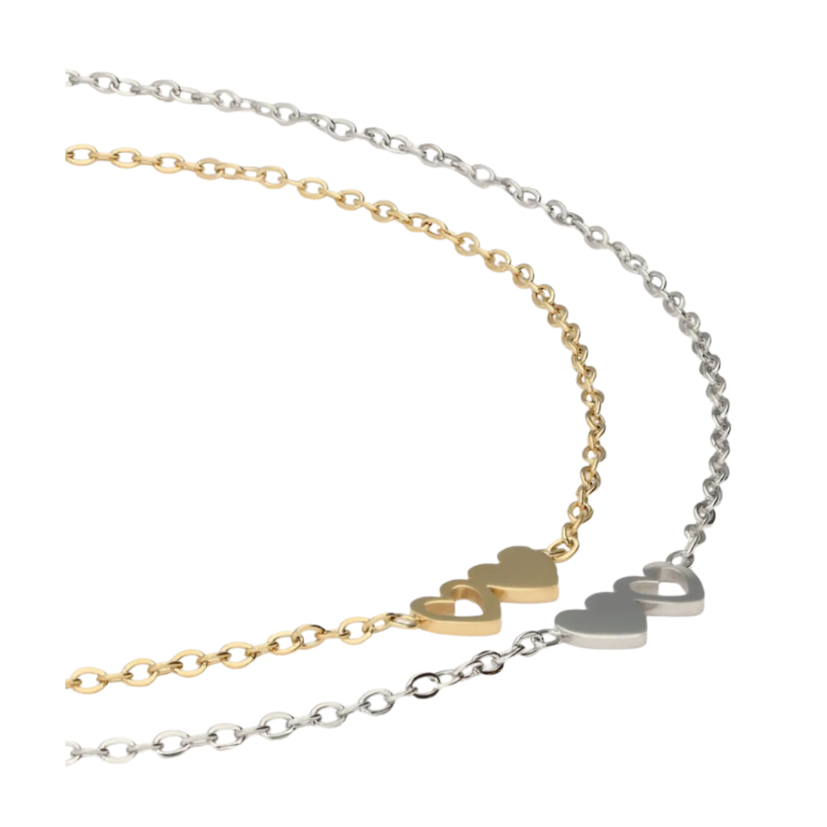 New My Jewellery Bracelet set two hearts - Multicolor