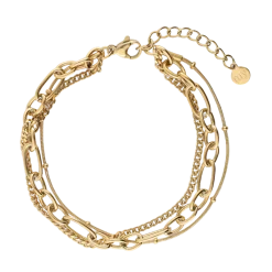 Online My Jewellery Bracelet three-layered balls - Gold