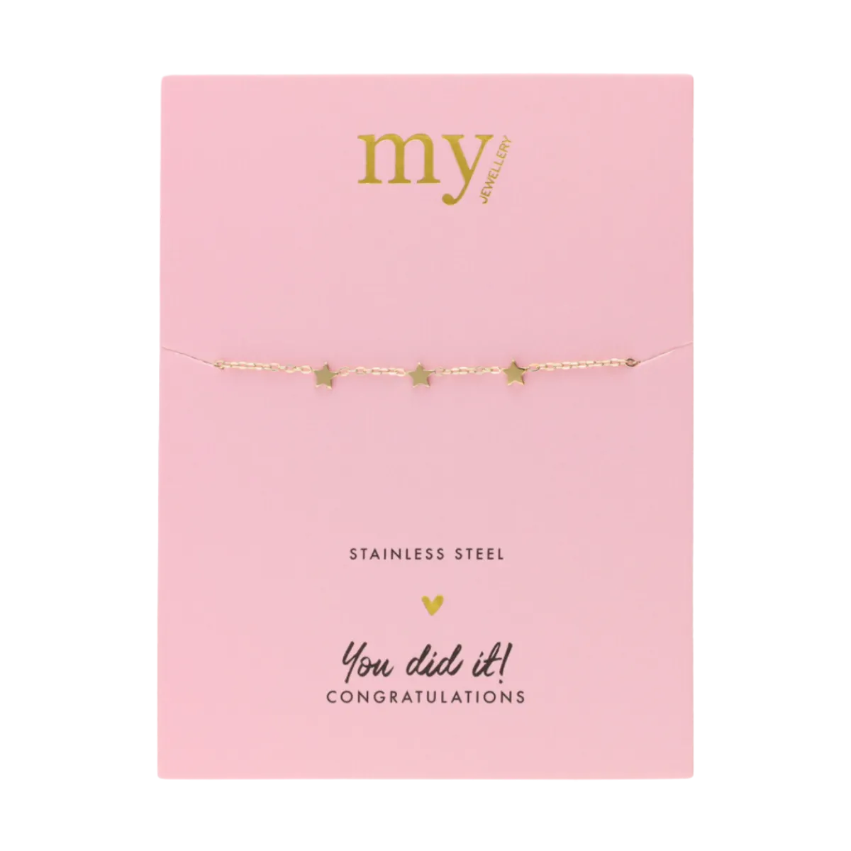 My Jewellery Bracelet Three Stars - Gold