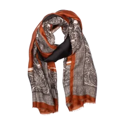 Seven/East Braga Scarf - rust