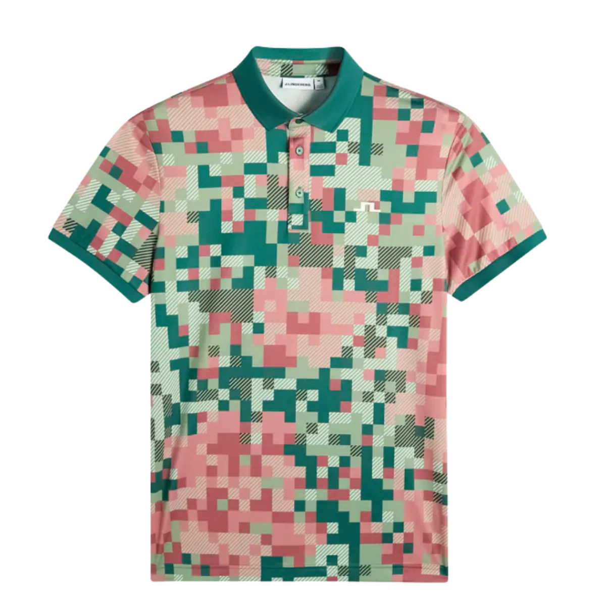 Clearance J.Lindeberg Bridger Tour Print Polo - Tour 26 Multi L