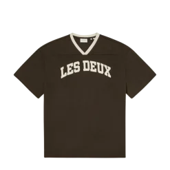 Discount Les Deux Bronson Mesh T-Shirt - Turkish Coffee Brown