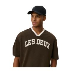 Discount Les Deux Bronson Mesh T-Shirt - Turkish Coffee Brown