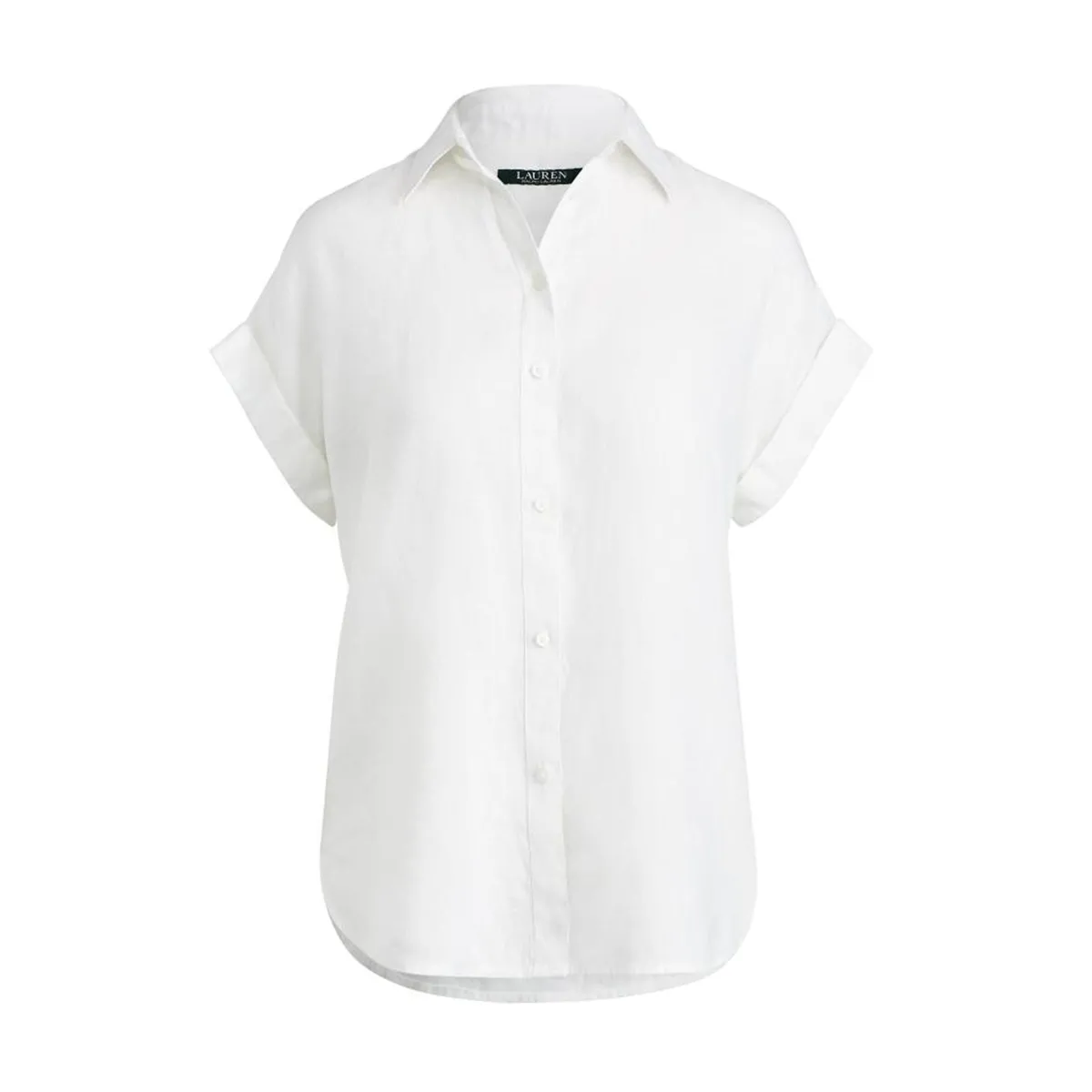 New Lauren Broono hort eeve hirt - White