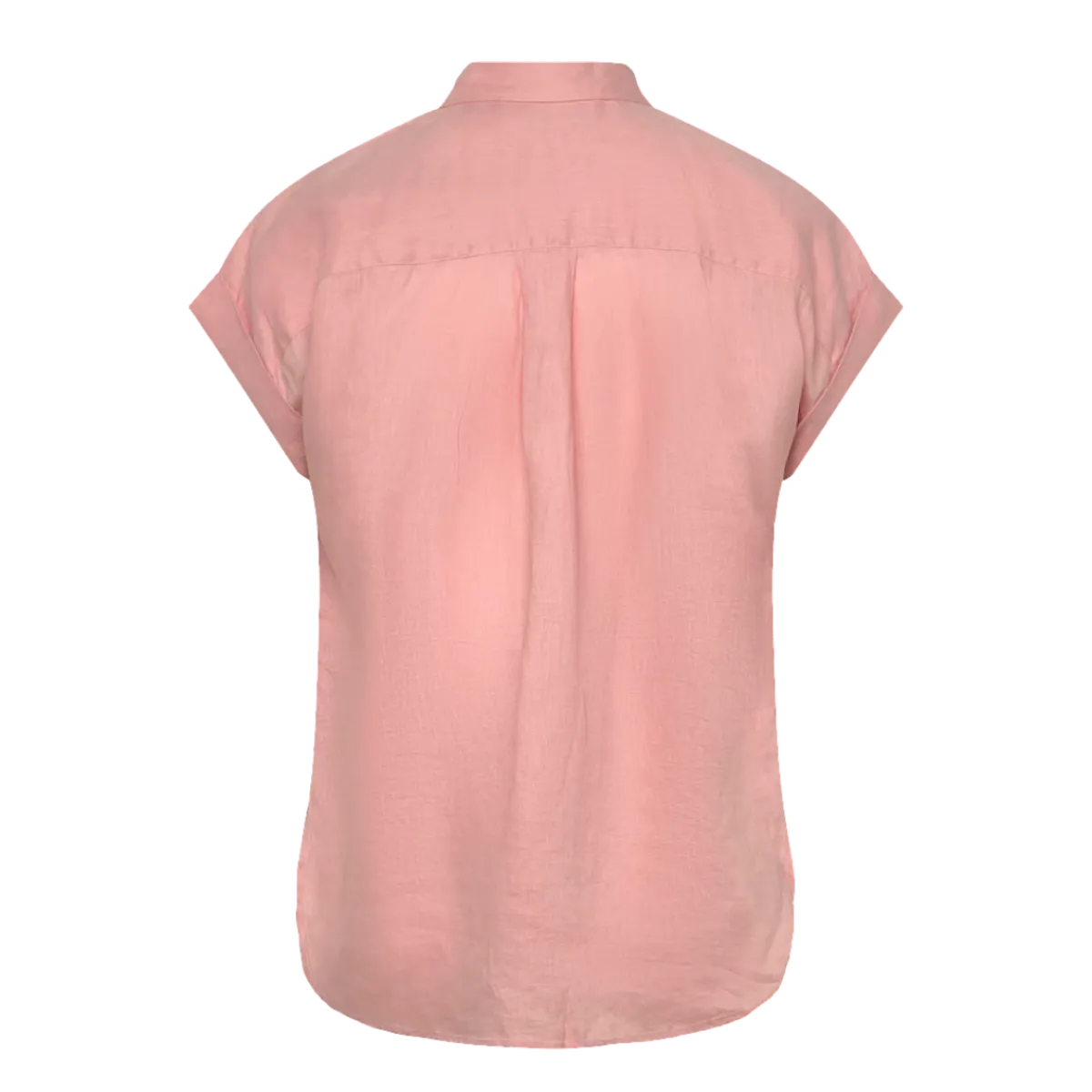 Hot Lauren Broono SS Button Front Shirt - Pink