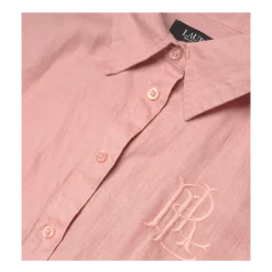 Hot Lauren Broono SS Button Front Shirt - Pink