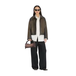 Online Holzweiler Bud Leather Bag Slim - Dark Brown