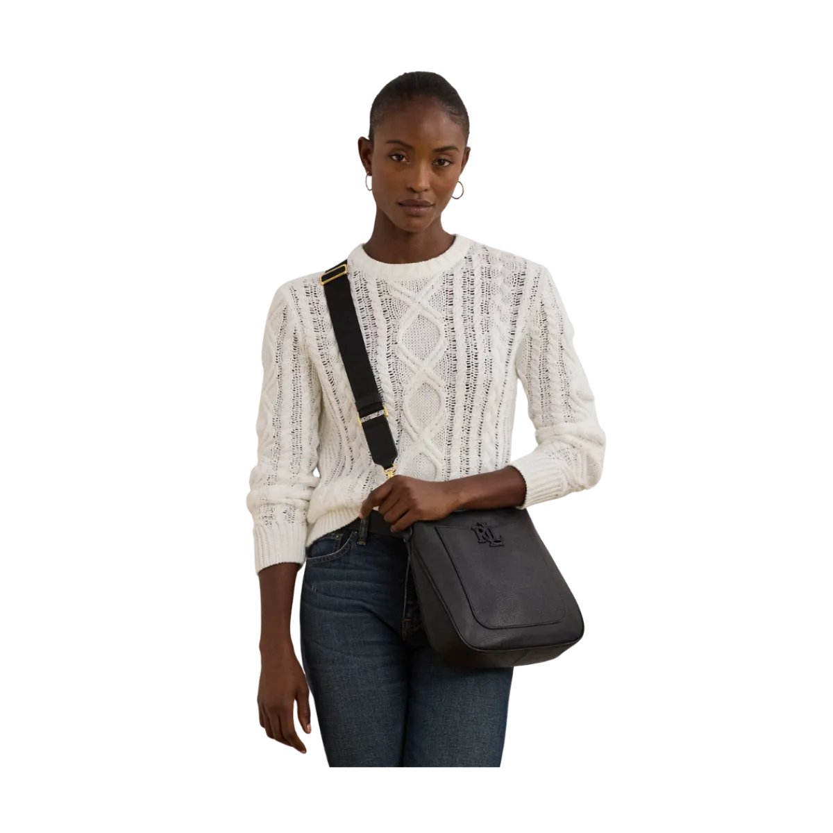 Discount Lauren Cameryn Crossbody Large - Black